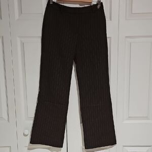 Original Penguin Brown Pinstripe Wide Leg Pants– Size 4